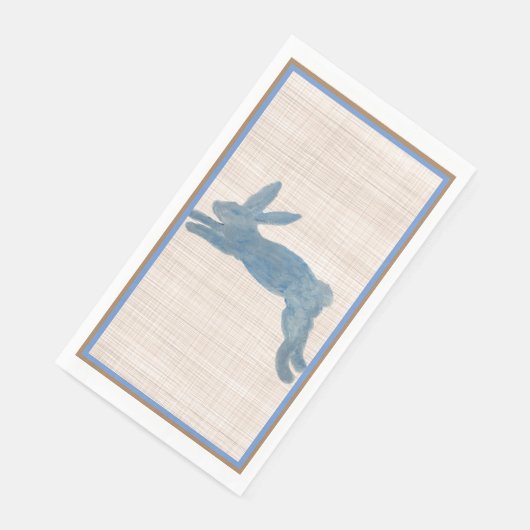 Serviette En Papier Bleu Pays Lapin Français Lapin Papier Papier Napki (Coin)
