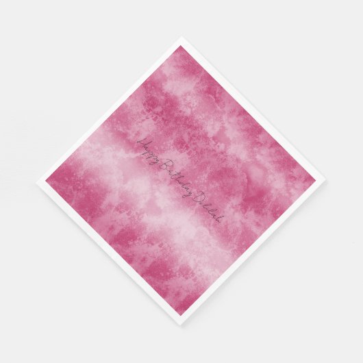 Serviette En Papier Bleu Pink Ombre (Coin)