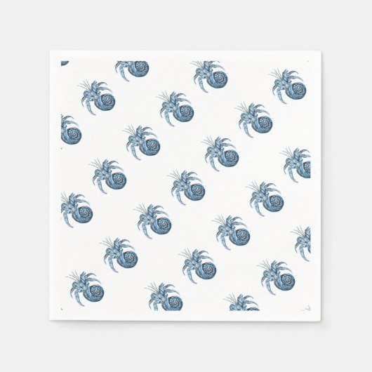 Serviette En Papier Bleu poisson côtier mer marine de l'alimentation (Devant)