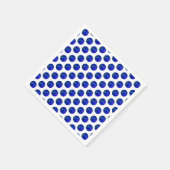 Serviette En Papier Bleu Polka Dot Pelouse Bowles, (Coin)