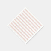 Serviette En Papier Bleu rayé rose blanc rayures horizontales chic (Coin)