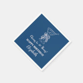 Serviette En Papier Bleu&rose moderneCheers à 30 ans Anniversaire Napk (Coin)