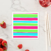 Serviette En Papier Bleu rose vert (En situation)
