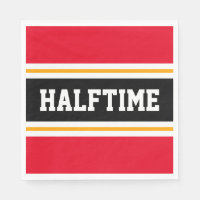 Bleu rouge vif Jaune Noir HALFTIME rayures