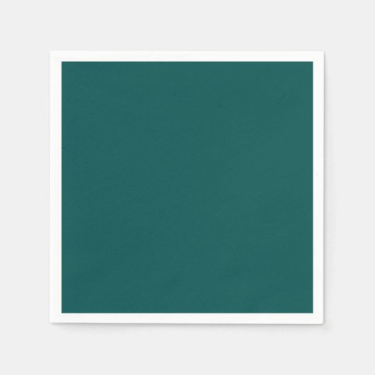 Serviette En Papier Bleu sarcelle profond (Devant)