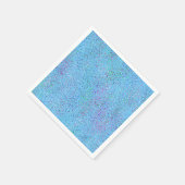 Serviette En Papier Bleu Splatter Abstrait (Coin)
