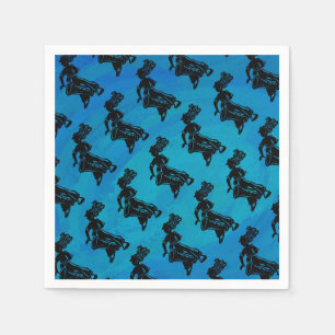 Serviette En Papier Bleu tambour Boogie Nights New York