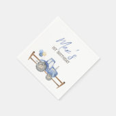 Serviette En Papier Bleu Tracteur Anniversaire Napkins (Coin)