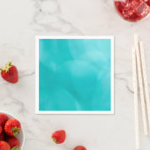 Serviette En Papier bleu turquoise (En situation)