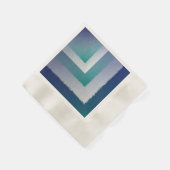 Serviette En Papier bleu turquoise gris ex pastel (Coin)