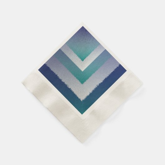 Serviette En Papier bleu turquoise gris ex pastel (Coin)