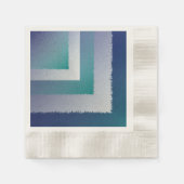 Serviette En Papier bleu turquoise gris ex pastel (Devant)