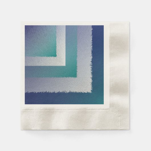 Serviette En Papier bleu turquoise gris ex pastel (Devant)