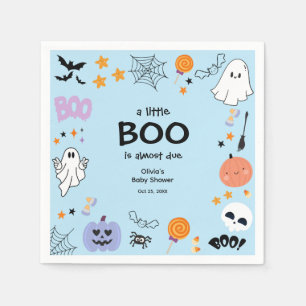 Serviette En Papier Bleu Un Petit Boo Cute Ghost Baby shower Halloween