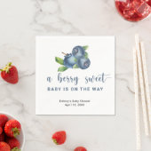 Serviette En Papier Bleuets doux (En situation)