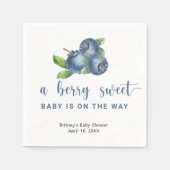 Serviette En Papier Bleuets doux (Devant)