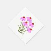 Serviette En Papier Bleuets pourpres (Coin)