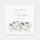 Serviette En Papier Bleuettes Bridal Shower (Devant)