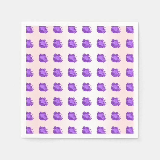 Serviette En Papier Bleurres et crème ITD (Devant)