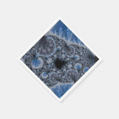 Serviette En Papier Bleus Abstract (Coin)