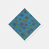Serviette En Papier Bleus sur bleu (Coin)