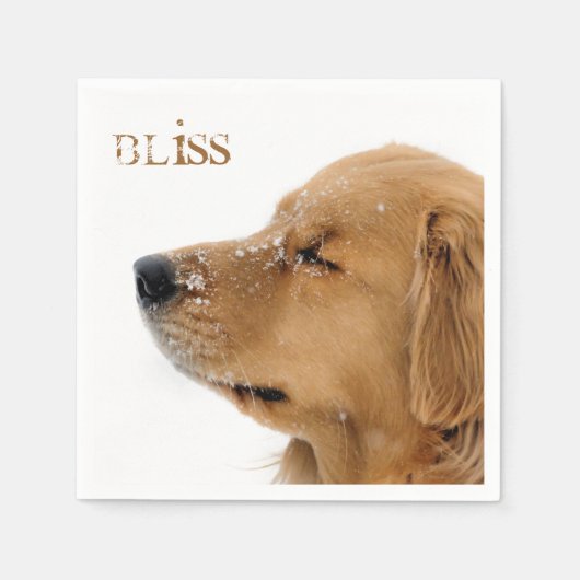 Serviette En Papier Bliss Golden Retriever (Devant)