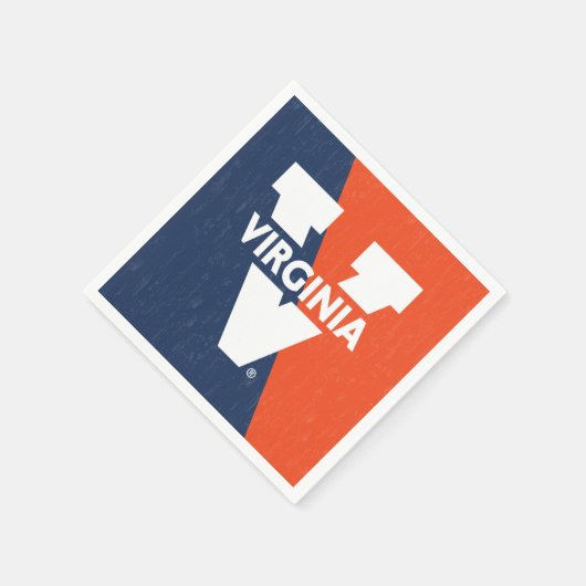Serviette En Papier Bloc de couleur Virginia Cavaliers (Coin)