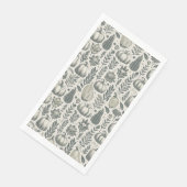 Serviette En Papier Blocage des gourmandises d'automne Imprimer en ver (Coin)