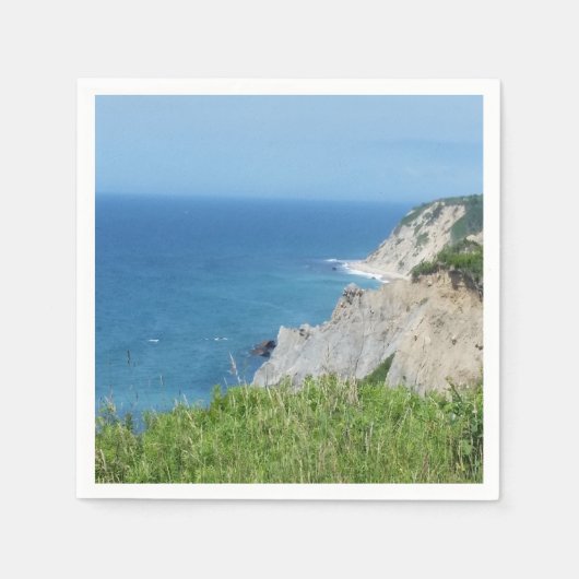 Serviette En Papier Block Island Bluffs - Block Island, Rhode Island (Devant)