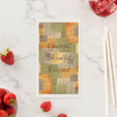 Serviette En Papier Blocs couleur automne (En situation)
