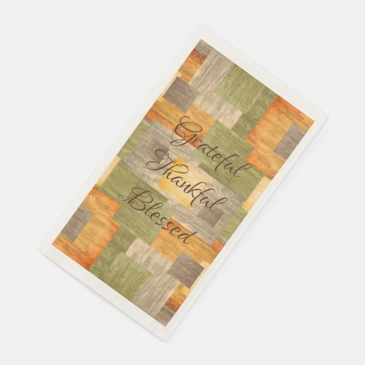 Serviette En Papier Blocs couleur automne (Coin)