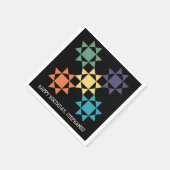 Serviette En Papier Blocs de courtepointe Amish Quilt Personnalisé Thè (Coin)