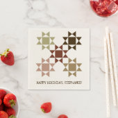 Serviette En Papier Blocs de courtepointes Amish Personnalisé Thème de (En situation)