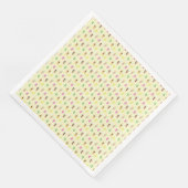 Serviette En Papier Blocs de glace Popsicle sur Crème glacée jaune (Coin)