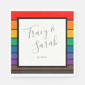 Serviette En Papier Blocs Rainbow Color (Devant)
