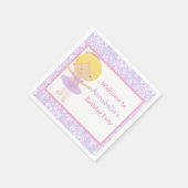 Serviette En Papier Blonde Ballerina fête d'anniversaire (Coin)
