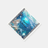 Serviette En Papier Blonde Mermaid Imaginaire Enchanted fête d'anniver (Coin)