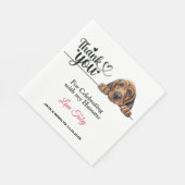 Serviette En Papier Bloodhound Chien Mariage Cocktail (Coin)