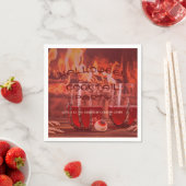 Serviette En Papier Bloody Halloween Cocktail Party (En situation)