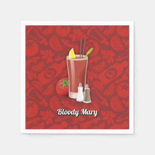 Serviette En Papier Bloody Mary