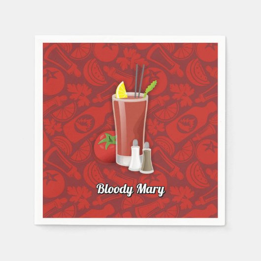 Serviette En Papier Bloody Mary (Devant)