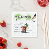 Serviette En Papier Bloody Mary (En situation)