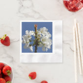 Serviette En Papier Bloom du printemps blanc (En situation)