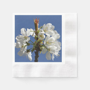 Serviette En Papier Bloom du printemps blanc