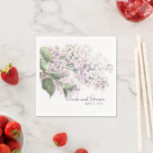 Serviette En Papier Blooms mariages Lilac (En situation)