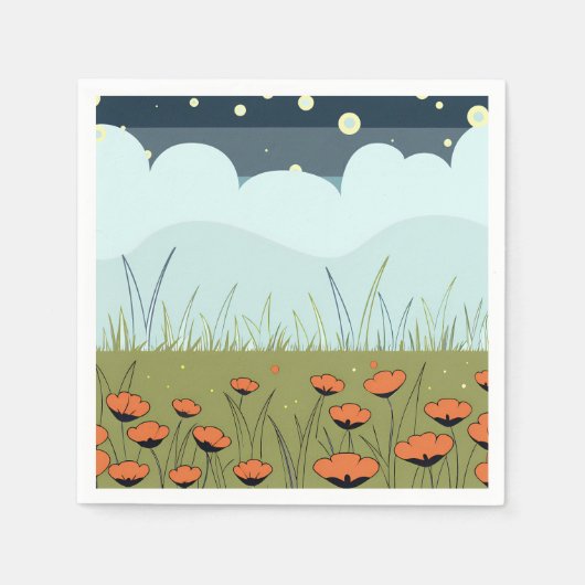 Serviette En Papier Blossom Starry Night (Devant)