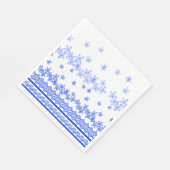 Serviette En Papier Blue and White floral design, (Coin)