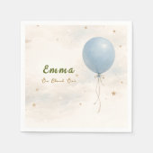 Serviette En Papier Blue Balloon First Birthday Paper Napkins (Devant)