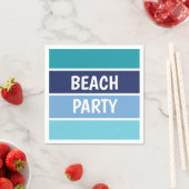 Serviette En Papier Blue Beach Party (En situation)