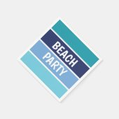Serviette En Papier Blue Beach Party (Coin)